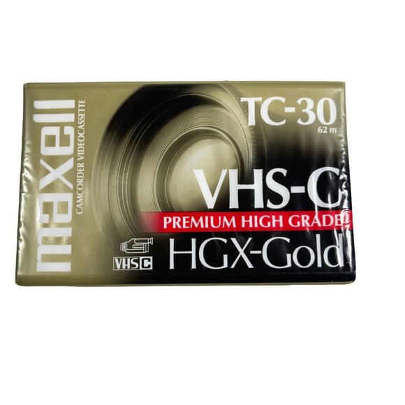 Set of 2 MAXELL HGX-Gold TC-30 VHS-C Premium High Grade Tape (NIP) - Picture 1 of 4